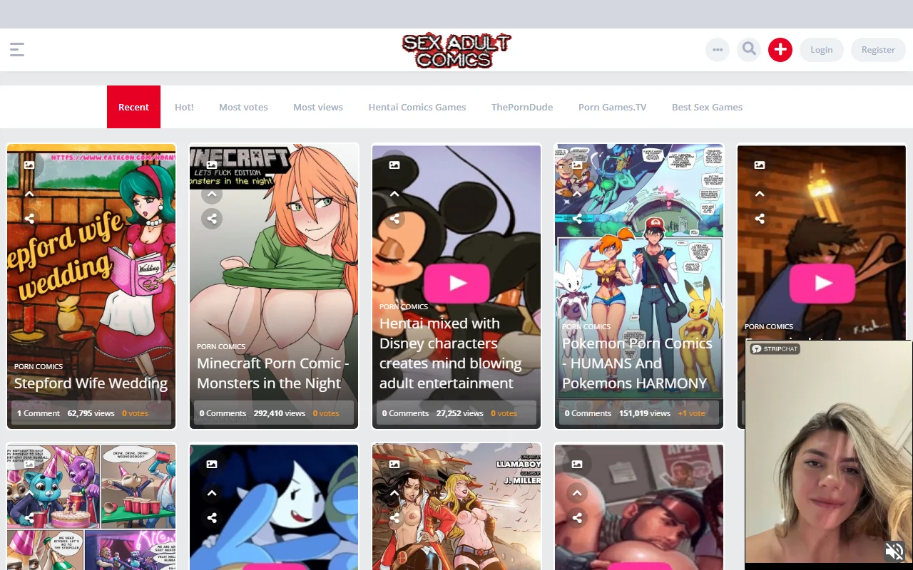 Screenshot of Sexadultcomics