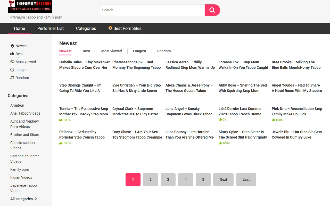 Screenshot: Thefamilysextube Screenshot of Thefamilysextube